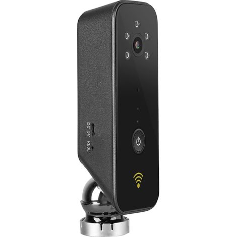 Mini caméra de surveillance pour bébé 1080p Wifi grand angle P2P avec vision nocturne infrarouge, noire (prise australienne), 110-240 V (1/5)