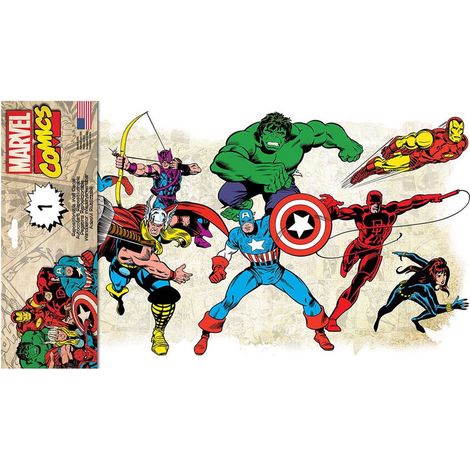 MARVEL COMICS CLASSIC - Stickers repositionnables Marvel Comics Classic