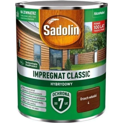 Imprégnant Bois - Protection 7 Ans - Teinte Noix - Haute Pénétration - 0,75 L