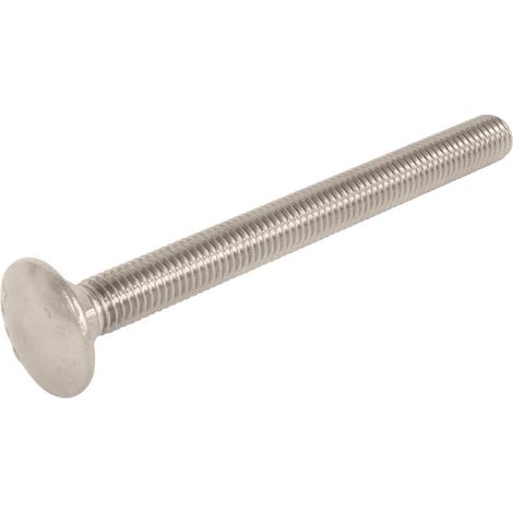 Boulon à tête ronde - Radix - M10 x 100 mm - RVS - DIN 603 (10 pcs)