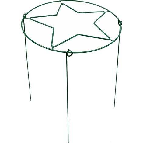 Toivize-Tuteur Plante - Fer Forgé - 30x45cm - Noir - Support Escalade pour Fleurs et Vignes - Design Étoile Robuste pour Jardin Intérieur Extérieur (1/4)