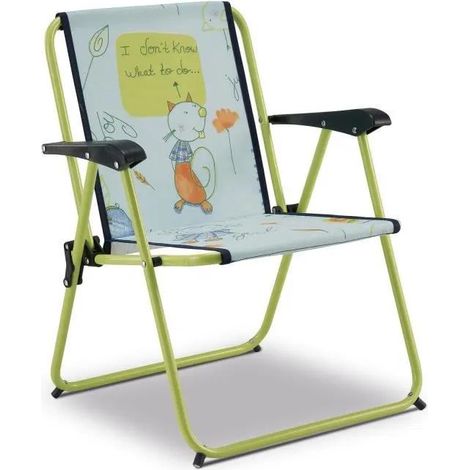 Solenny Aluminium Kinder Faltstuhl Blau und Grün