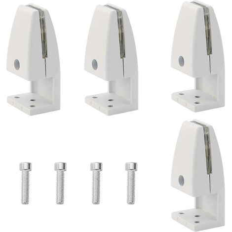 Lot de 4 clips de séparation de bureau, clips de protection contre les éternuements en alliage d'aluminium, clips pour panneaux de confidentialité de salle de classe (5-20 mm) (1/5)