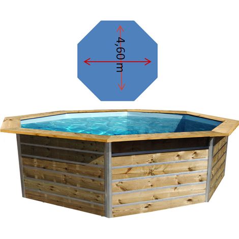 WATERCLIP Piscine bois ronde - Ø 4,60 x H. 1,11 m LEYTE (1/5)