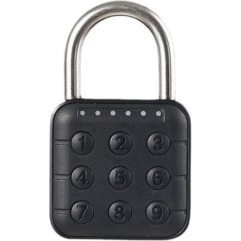 Cadenas à Combinaison De Boutons Réinitialisables pour L'extérieur avec Serrure Numérique, Cadenas Code De De Passe à 6 Chiffres pour Bagages, Bureaux, Casiers, Voitures Express (1/5)