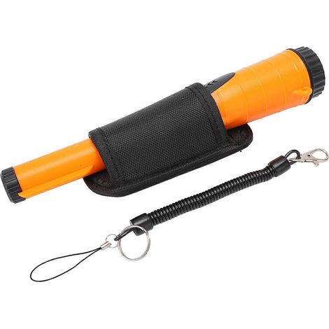 Handmetalldetektor, 360°-Scan, hohe Empfindlichkeit, wasserdicht, orange