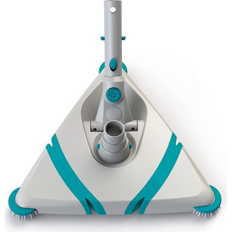 Bayrol – Balai triangulaire flexible pour piscine hors-sol – Poignées directionnelles – Compatible avec manches télescopiques – Nettoyage précis des recoins