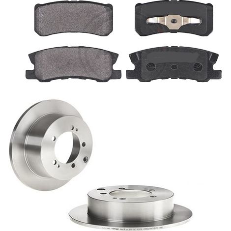 KIT FRENI POSTERIORI compatibile con MITSUBISHI OUTLANDER II(CWW) - DISCHI + PASTIGLIE OEM: P 54 031 / 17432 , 17776 , 17971 /SOSTITUZIONE DIRETTA/BASSA POLVERE/SILENZIOSO (1/5)