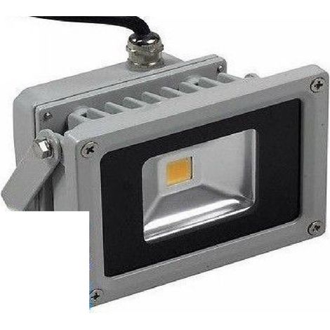 TrAdE Shop Traesio - Faretto Faro Led 10 Watt Luce Fredda - Calda - Rgb Da Esterno Ip65 Alta Potenza - -Bianco Caldo      -