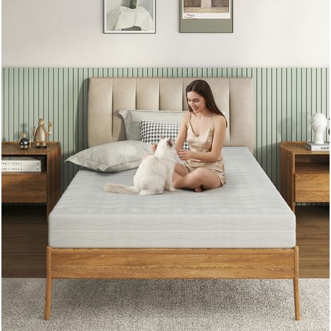 Matelas 140x200 mousse D25 housse 3D lavable OKMYHOME (1/5)
