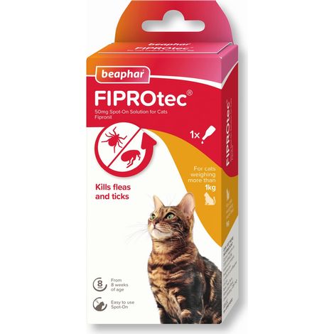 Beaphar Fiprotec Spot On Cat 50mg (1 Pipette) - 260696