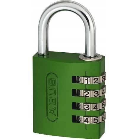 Candado de combinación Abus 724/40, código variable, para armario, verde (1/5)