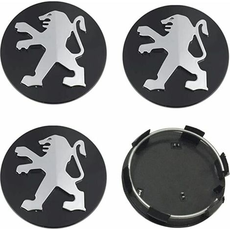Couvercle De Moyeu Automobile - 60 mm - Aluminium + ABS - Pour Jantes Acier - Lot De 4 (1/4)