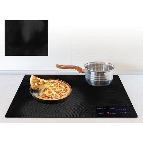 Protection Plaque Induction Tapis Plaque Induction Tapis de Cuisson à Induction en Silicone Anti Rayures Non Slip pour Cuisinière à Induction (61x53cm) (1/5)