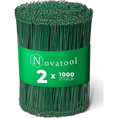 2 000 fils de ligature à œillets 1,4 x 200 mm vert antirouille