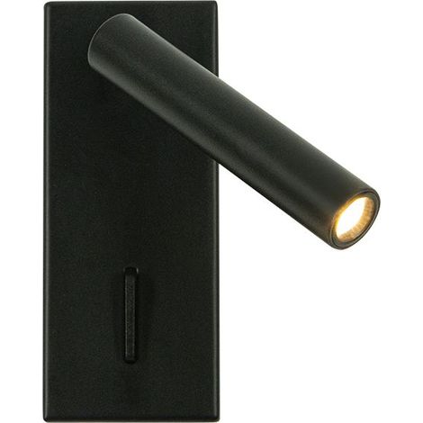 Applique Murale Intérieure LED 3W Noir Zambelis - Blanc chaud - 3000K (1/2)