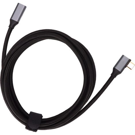 4K USB-C Verlängerungskabel, 10 Gbit/s, gute Wärmeableitung, abgewinkelt, 200 cm, für Tablets und Smartphones. (1/5)