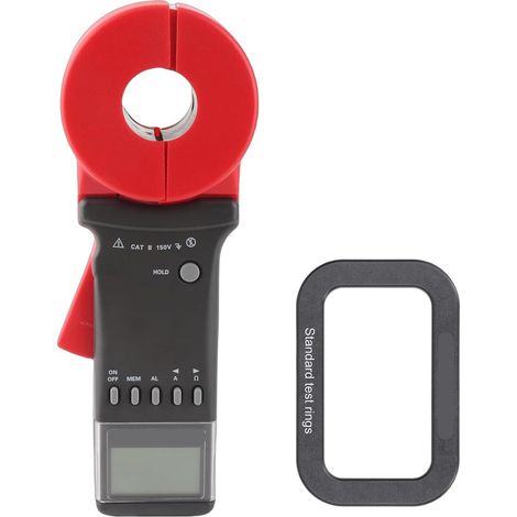 Pince Multimètre, Pince Multimètre 0,01-1200Ω et Ampèremètre 0mA-20A, Testeur de Résistance de Terre Numérique 4 Bits avec 99 Unités de Stockage de Données, Alarme Sonore et Jeu (1/5)