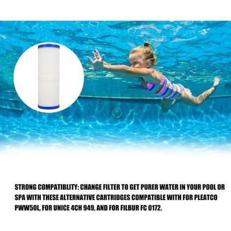 Remplacement d'élément de filtre de SPA de maille de polyester de filtre de piscine pour Pleatco PWW50L (1/4)