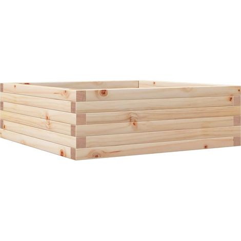 Maison Exclusive - Pflanzkübel 70x70x23 cm Massivholz Kiefer (1/5)