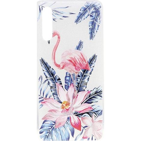 Coque arrière souple pour Samsung Galaxy A50 - Motif flamant et fleurs rose - Étui de protection (1/5)