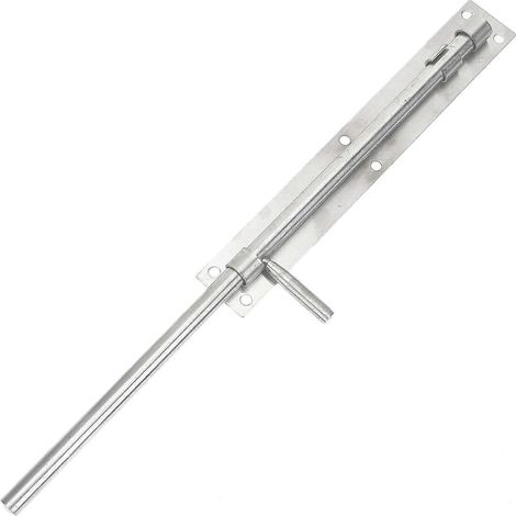 Loquet coulissant robuste en acier inoxydable, verrou de porte antirouille pour abri de jardin, portail, clôture en bois, 26 x 7 x 1,5 cm