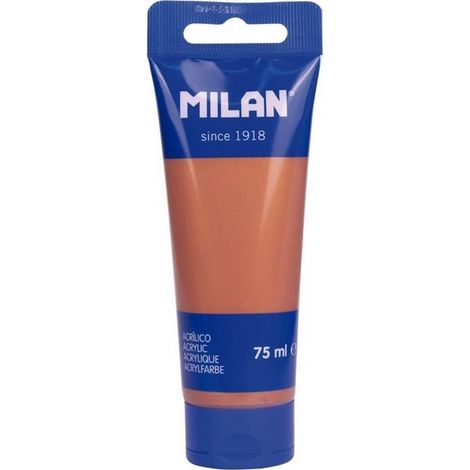 Pintura acrílica en tubo de 75 ml color cobre Milán