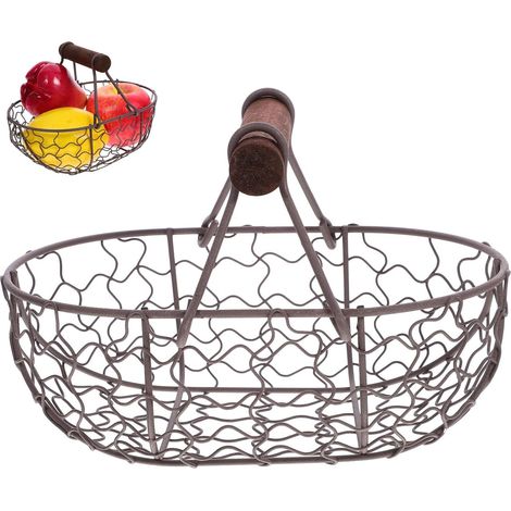 Étagère de rangement de cuisine rétro pour œufs pain fruits de compacte pour comptoir ou réfrigérateur (1/5)
