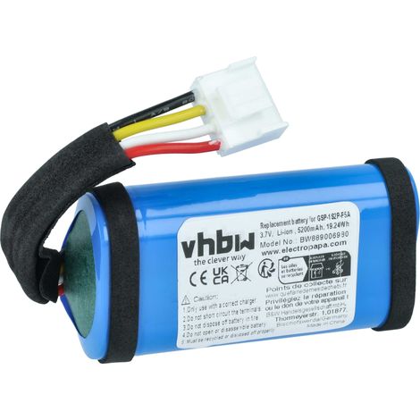 vhbw batteria compatibile con JBL PARTYBOX ENCORE ESSENTIAL casse, altoparlanti, speaker (5200mAh, 3,6V, Li-Ion)