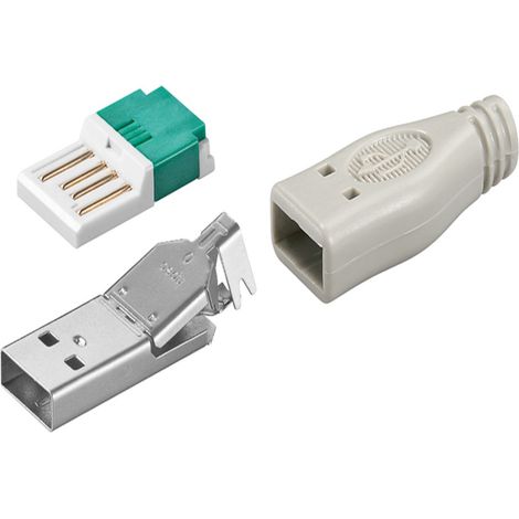 Connettore di riparazione USB-A senza attrezzi, installazione rapida, connettore USB 2.0 (1/5)
