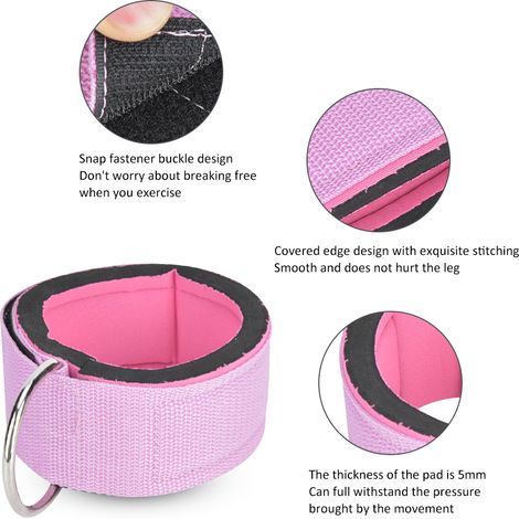 Sangle de cheville ajustable rouge pour entraînement, rééducation et soutien - Élastique avec boucle de fixation (1/4)