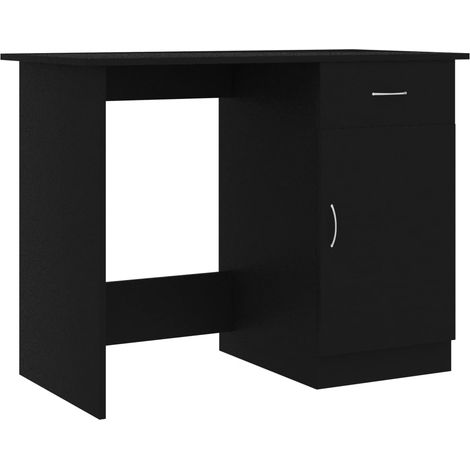 Maison Exclusive - Scrivania Nera 100x50x76 cm in Legno Multistrato