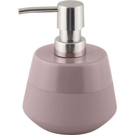 Axentia Nevada Dispenser di Sapone, gres, Grigio Talpa, Ø 10 x 14 cm (1/2)