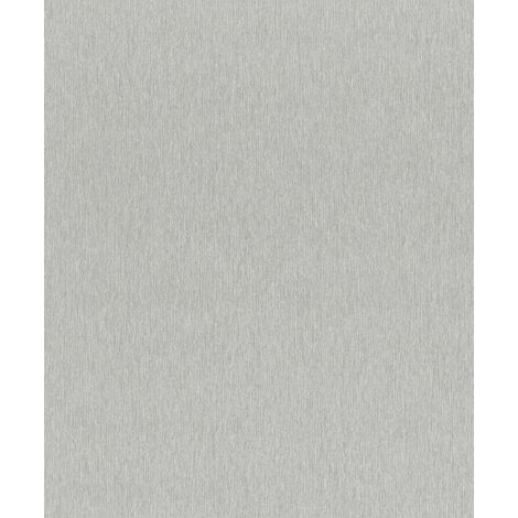 Rasch Vliestapete Uni Sky Lounge silbergrau 10,05 x 0,53 m Wandtapete (1/2)