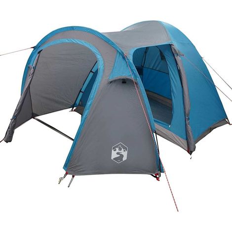 vidaXL Carpa de cúpula Iglú con techo Azul 384 x 254 x 170 cm (1/2)
