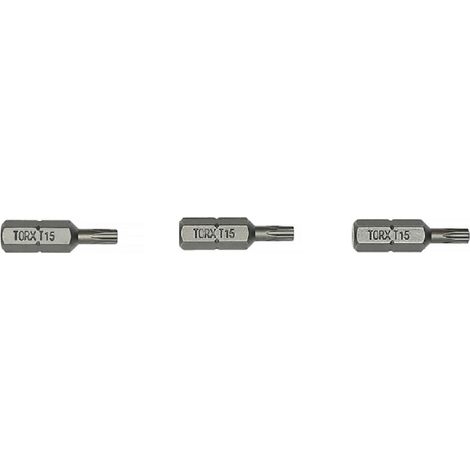 CARTE DE 3 EMBOUTS ÉTOILE T30 LONGUEUR 25 MM - HANGER - 133056 (1/3)