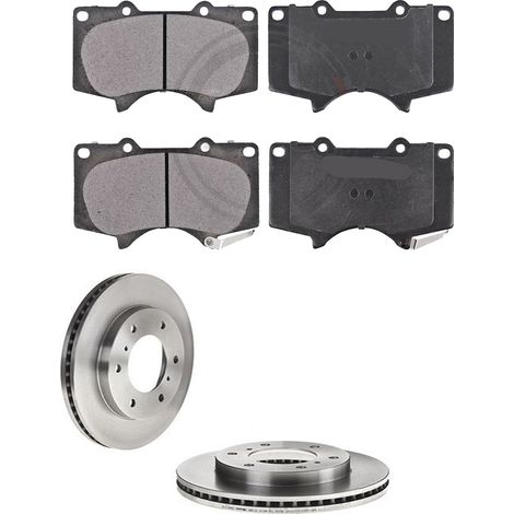KIT FRENI ANTERIORI compatibile con MITSUBISHI PAJERO IV (V8W,V9W) - DISCHI + PASTIGLIE OEM: P 83 066 , P 54 029 / 17118 , 17963 /SOSTITUZIONE DIRETTA/BASSA POLVERE/SILENZIOSO (1/5)