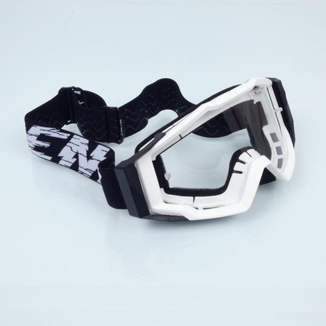 Masque lunette cross Noend 7.2 Cracked Series blanc pour moto (1/3)