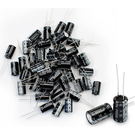 APEX 50 pièces condensateur électrolytique 1000uf 16v aluminium condensateur électrolytique radial 816MM (1/5)