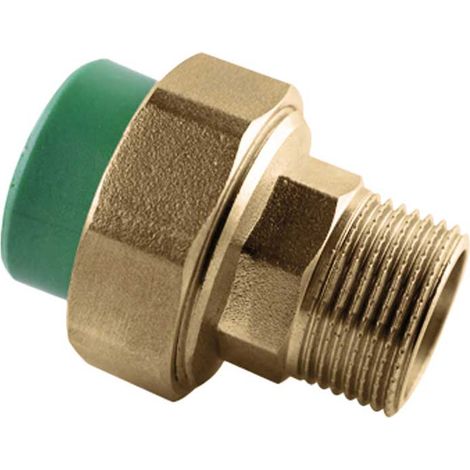 GIUNTO CON GHIERA FILETTATA MASCHIO PN 25 IN PPR  Ø32 x 1""M