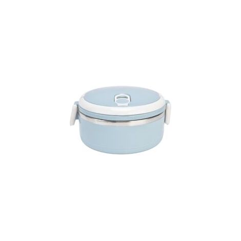 Boîte à Lunch Ronde en Acier Inoxydable 304 - EINNENFFER - Étanche, Isolante et Pratique pour École et Bureau, Design Ergonomique et Facile à Transporter