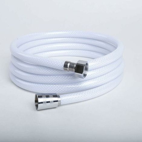 2m PVC shower hose, G1/2 universal replacement, shatter-proof & high-pressure resistant, flexible, (1/4)