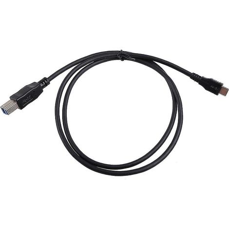 Câble d'extension USB Type C vers USB-B à port carré pour boîtier de disque dur et caméra. (1/4)