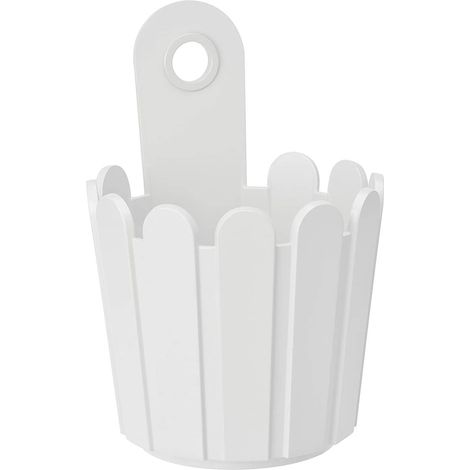 Poétic Landhaus Mini Fässchen Weiß  Ø 6,5 cm - Kunststoff