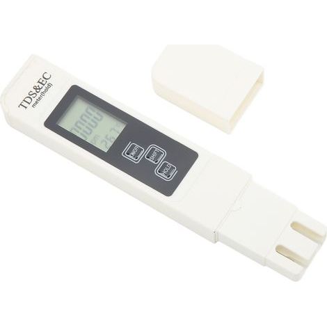 Hochpräzises, stabiles, einstellbares TDS-LCD-Thermometer mit Celsius- und Fahrenheit-Anzeige vielseitiger EC-Tester für Wasser großes Display für den professionellen Einsatz. (1/5)