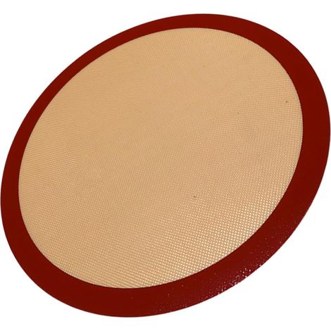 Tapis de Cuisson Rond Antiadhésif Silicone pour Four Tapis de Cuisson Réutilisable pour Macarons et Biscuits'1'-