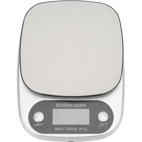 Balance de cuisine de haute précision, nettoyage rapide, écran LED rétroéclairé bleu, idéale pour la pâtisserie et la cuisine.
