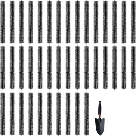 Brosse de Protection de Gouttière 36,6 m x 110 mm Protège-gouttière Anti-feuilles 40PCS Fil Acier Galvanisé Robuste Protection de Feuilles de Gouttières de 12,7 cm pour Empêcher Débris d'Entrer (1/5)