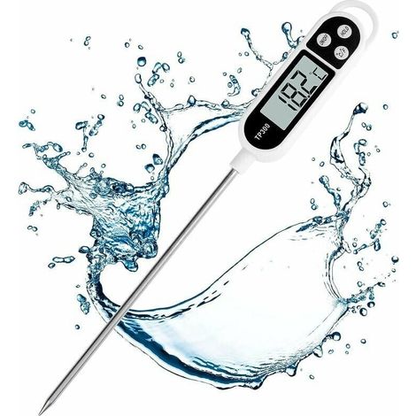 Thermometre Cuisine - Sonde Longue 15 cm - Affichage Numerique - Plage -50 °C à 300 °C - Pour Viande Huile Lait Vin BBQ Eau Chaude - 1 Piece (1/5)