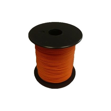 Drisse polypropylène fluo anti-UV - 2.5 mm - orange fluo - bobine de 100 m - CORDERIES TOURNONAISES